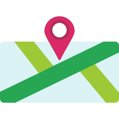 Harita iğnesi. Basit resimleme