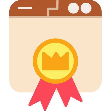 rozet simgesi vektör illüstrasyonu