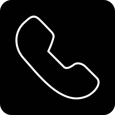 Telefon simgesi, vektör illüstrasyonu