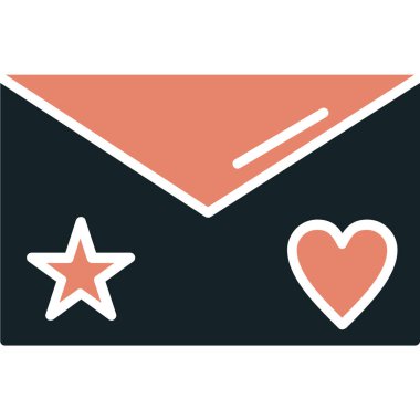 aşk harfi vektör çizimi