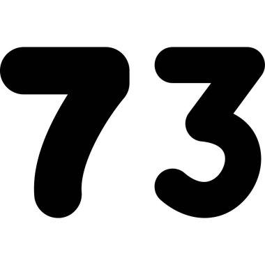 Yedi sayı simgesi. Beyaz arkaplanda izole edilmiş web tasarımı için 7 numaralı vektör simgesi