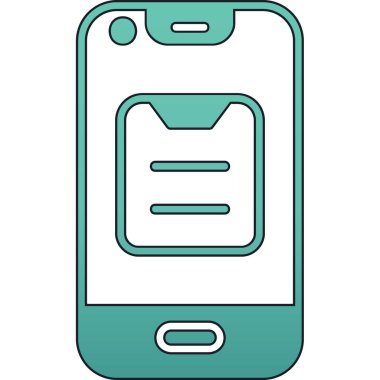 cep telefonu simgesi. Beyaz arkaplanda izole edilmiş web tasarımı için akıllı telefon vektör simgesi