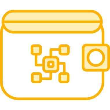 Dijital tabletin basit vektör simgesi