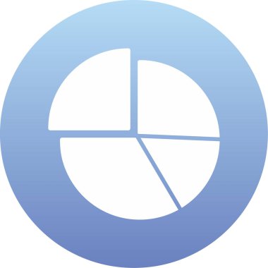 Mavi ve beyaz bir ikonun vektör illüstrasyonu