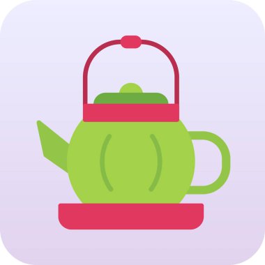 Kettle simgesinin vektör illüstrasyonu