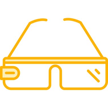 vr gözlük simgesi vektör illüstrasyon grafik tasarımı