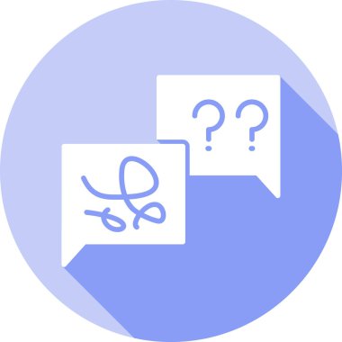 Soru işareti. vektör illüstrasyonu