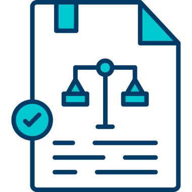 belge simgesi vektör illüstrasyonu