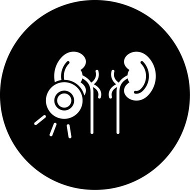 İnsan organı ikonu vektör illüstrasyonu