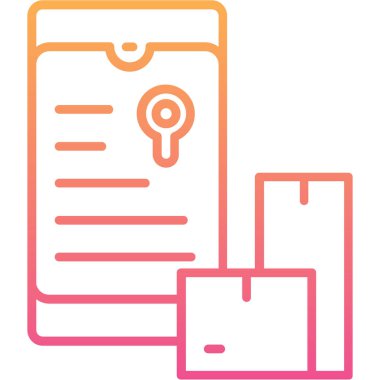 Belge. Web simgesi basit illüstrasyon