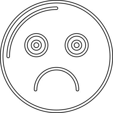 emoji simgesi ile üzgün yüz, özet biçimi