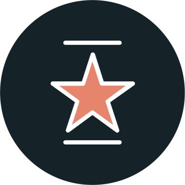 Yıldız. Web simgesi basit illüstrasyon