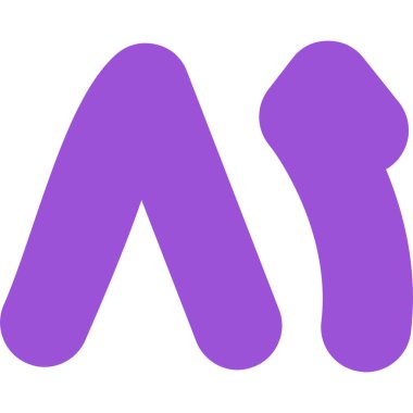 Bir harfin vektör illüstrasyonu