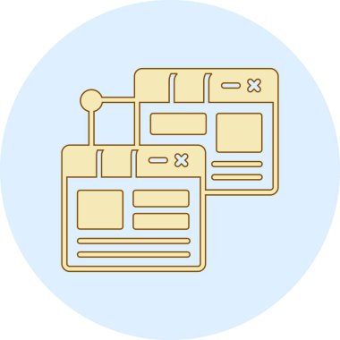 Tarayıcı pencere renk simgesi - taslak biçimi