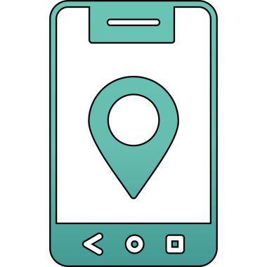 konum haritası vektör illüstrasyonu