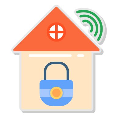 Düz stil simgesinde WiFi