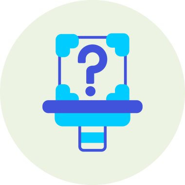 Tek bir simgenin vektör illüstrasyonu