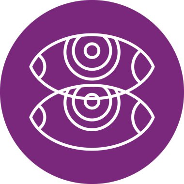 Göz simgesi vektör illüstrasyonu