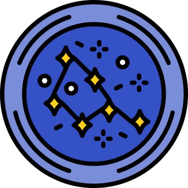 Yıldızlı bir uydunun vektör çizimi