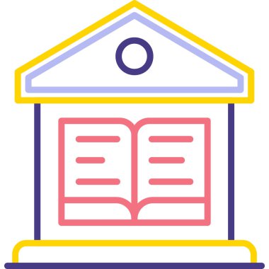 Eğitim simgesi vektör illüstrasyonu