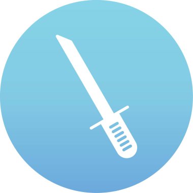 Modern kılıç simgesinin vektör çizimi