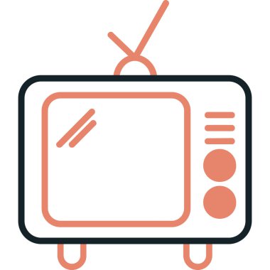 televizyon vektör simgesi modern basit tasarım illüstrasyonu