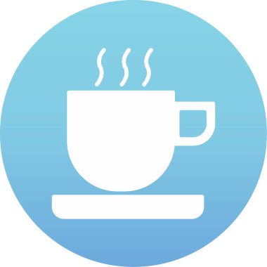 kahve fincanı ikonu vektör illüstrasyonu