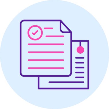 Belge. Web simgesi vektör illüstrasyonu