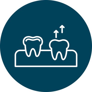 diş simgesi vektör illüstrasyonu