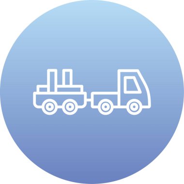 Vektör illüstrasyonu, kamyon simgesi