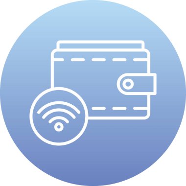 Dolar sembollü kredi kartı. Web simgesi basit illüstrasyon.