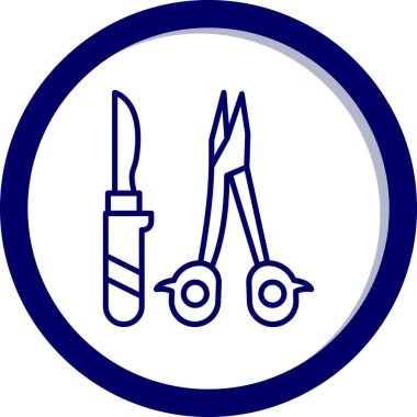 Kerpeten. Web simgesi basit illüstrasyon