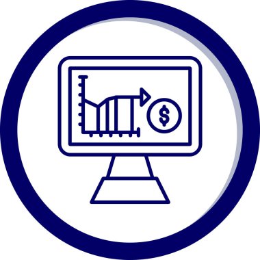 İş simgesinin vektör illüstrasyonu