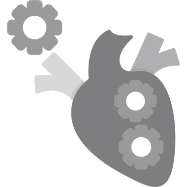 Kalp ikonu. Vektör illüstrasyonu