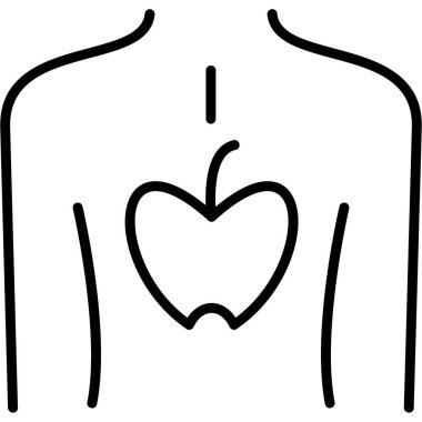 Kalp. Web simgesi basit illüstrasyon