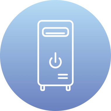 Simge vektör çizim gaz sobası