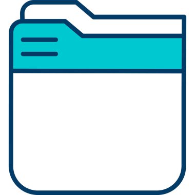 Belge. Web simgesi basit illüstrasyon