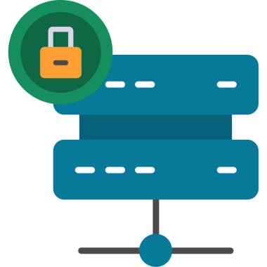 Güvenlik kilidi. Basit resimleme