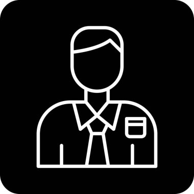 iş adamı simgesi, vektör illüstrasyonu