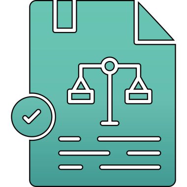 belge simgesi vektör illüstrasyonu