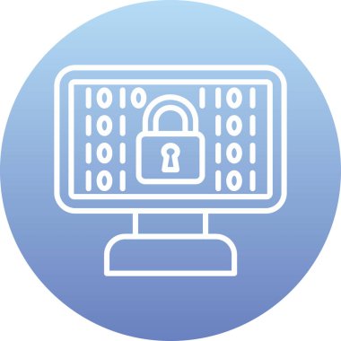 Modern b 'nin vektör illüstrasyonu bilgisayarın simgesinden yoksun