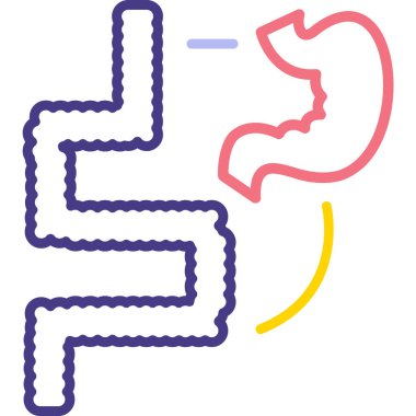 Beyin. Web simgesi basit illüstrasyon