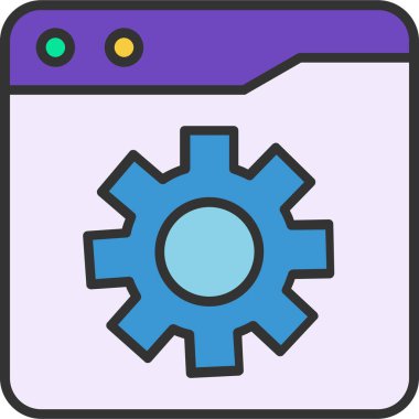 Ayarlama. Web simgesi basit illüstrasyon