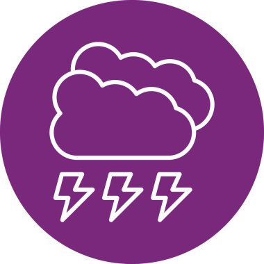 Bulut simgesinin vektör illüstrasyonu