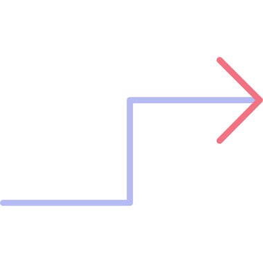 trend biçiminde dikey yön gradyan vektör çizimi