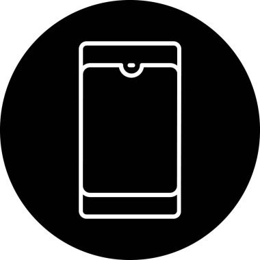 Cep telefonu simgesi, vektör illüstrasyonu