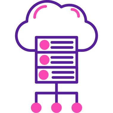 şebeke. Web simgesi basit illüstrasyon