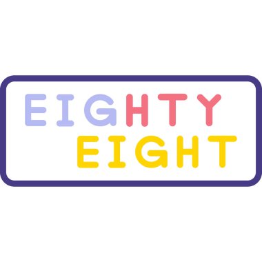 pankart veya poster için yedi numaralı vektör tasarımı