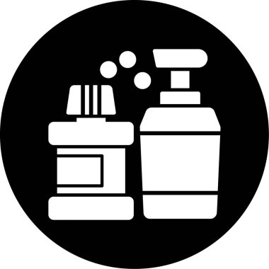 Kozmetik. Web simgesi basit illüstrasyon