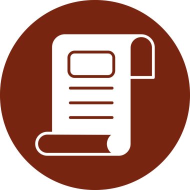 Belge modern simgesinin vektör illüstrasyonu